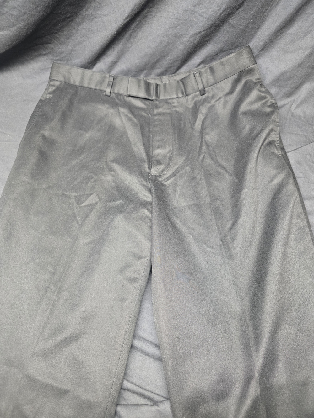 Perry Ellis Portfolio Men's Dress Pants Black Flat Front Trousers 34W